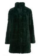 Dorothy Perkins Green Carved Faux Fur Coat