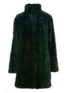 Dorothy Perkins Green Carved Faux Fur Coat