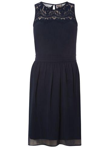 Dorothy Perkins *vero Moda Navy Sleeveless Short Skater Dress