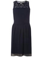 Dorothy Perkins *vero Moda Navy Sleeveless Short Skater Dress