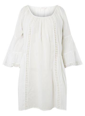 Dorothy Perkins *dp Beach Ivory Lace Insert Detail Shift Dress