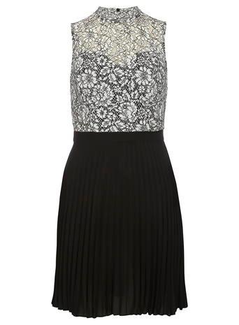 Dorothy Perkins Mono Lace Pleat Dress