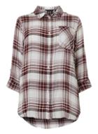 Dorothy Perkins *dp Curve Checked Long Sleeve Shirt