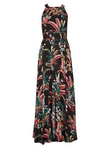 Dorothy Perkins *izabel London Multi Black Printed Maxi Dress
