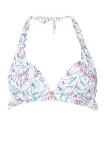 Dorothy Perkins Floral Print Halter Neck Bikini Top