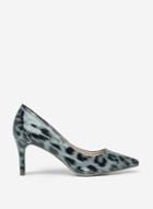 Dorothy Perkins Wide Fit Grey Leopard Print Eden Court Shoes
