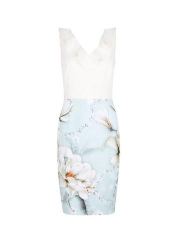 *showcase Sage Floral Print Blake Dress