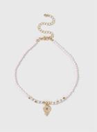 Dorothy Perkins Pink Bead And Charm Choker Necklace