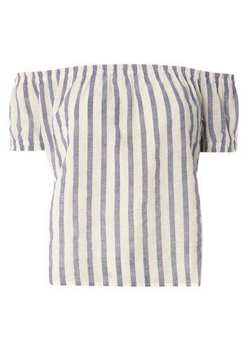 Dorothy Perkins *vero Moda White Stripe Off Shoulder Top