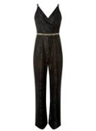 Dorothy Perkins *luxe Black Sleeveless Lace Jumpsuit