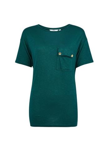 Dorothy Perkins *tall Green Utility Pocket T-shirt