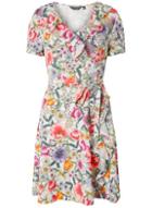 Dorothy Perkins Ivory Botanical Print Fit And Flare Dress