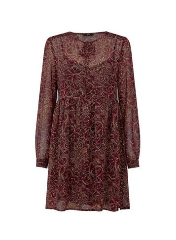 *only Brown Long Sleeve Dress