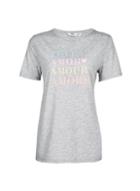 Dorothy Perkins *tall Grey 'amour' Slogan T-shirt