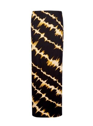 Dorothy Perkins Black Tie Dye Maxi Skirt