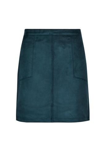 Dorothy Perkins Green Suedette Mini Skirt