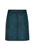 Dorothy Perkins Green Suedette Mini Skirt