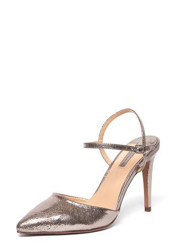 Dorothy Perkins Pewter 'ena' Two Part Court Shoes