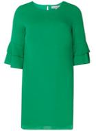 Dorothy Perkins Petite Green Ruffle Sleeve Shift Dress
