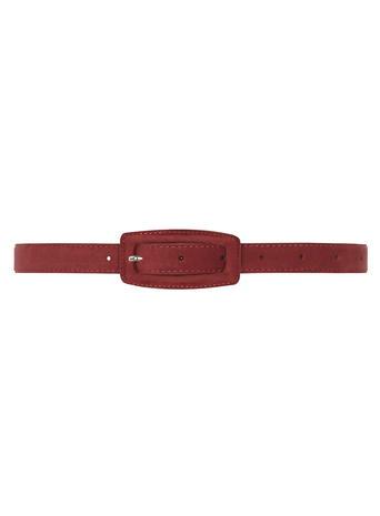 Dorothy Perkins Wine Rectangle Velvet Belt