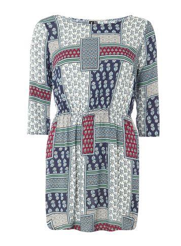 Dorothy Perkins *izabel London Multi Navy Print Dress