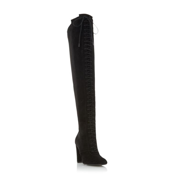 Dune London Scarlett Lace Up Over The Knee Boot