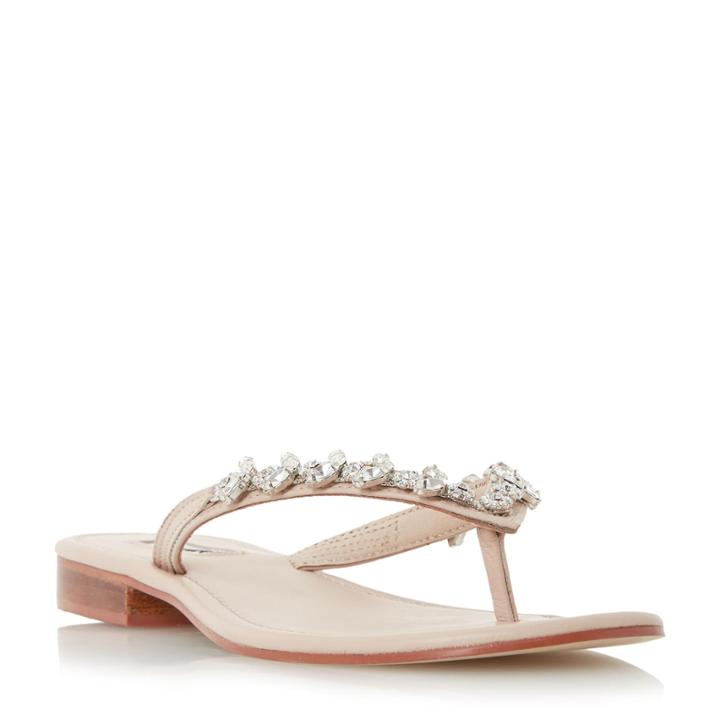 Dune London Niki Jewelled Toe Post Sandal
