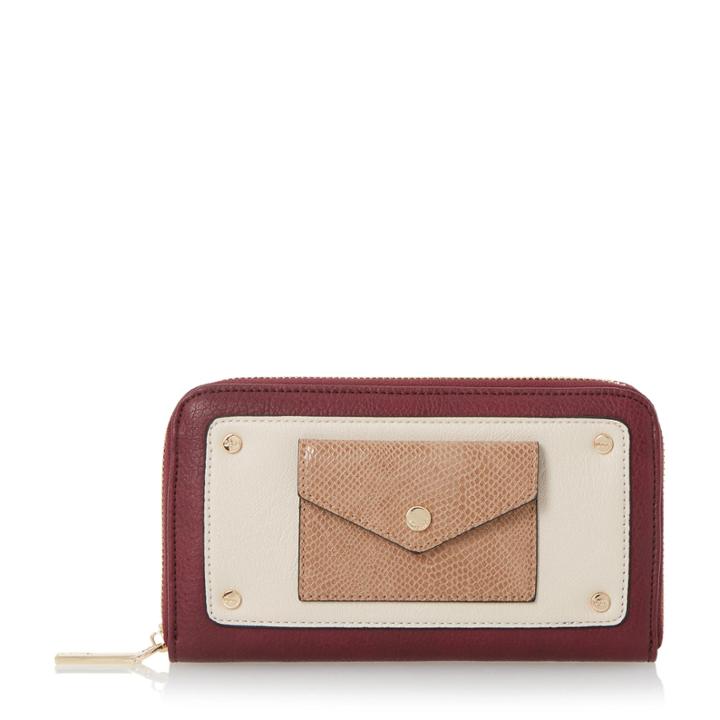 Dune London Klair Envelope Pocket Zip Around Purse