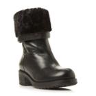 Dune Black Parrie Warm Lined Leather Ankle Boot