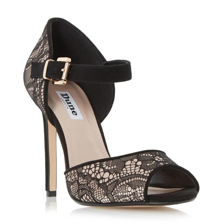 Dune London Mint Peep Toe Two Part High Heel Sandal