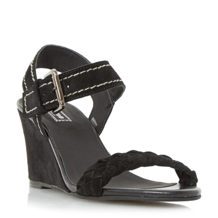 Dune London Keaton Plaited Strap Wedge Sandal