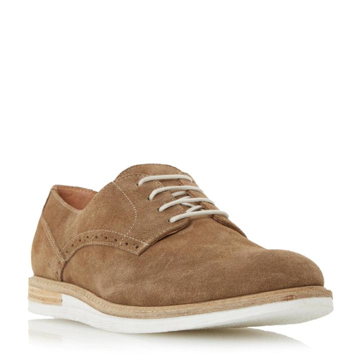 Dune London Boxpark Two Tone Wedge Lace Up Gibson Shoe