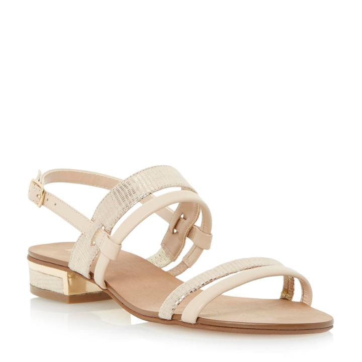 Dune London Jette Low Block Heel Slingback Sandal