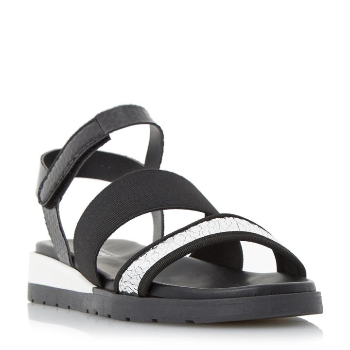 Dune London Lightening Multi Strap Flat Sandal