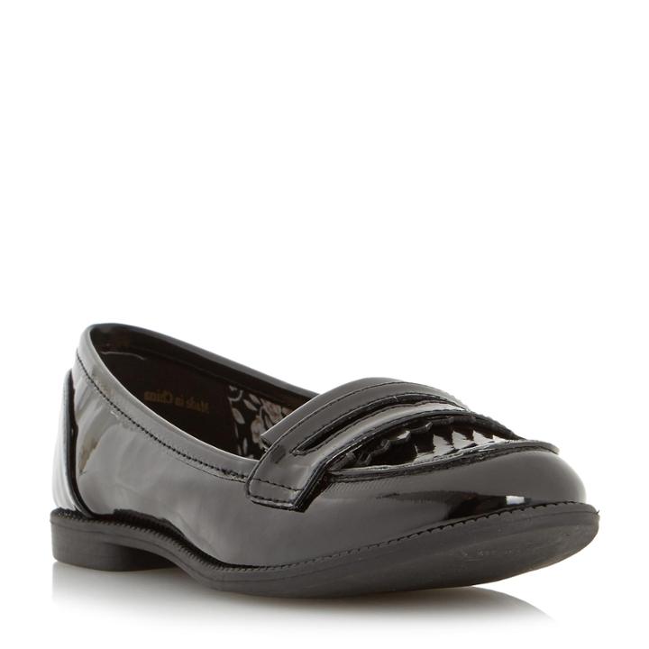 Head Over Heels By Dune Gliss Fringe Detail Flat Loafer Shoe