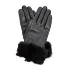 Dune London Ivvana Faux Fur Trim Leather Glove