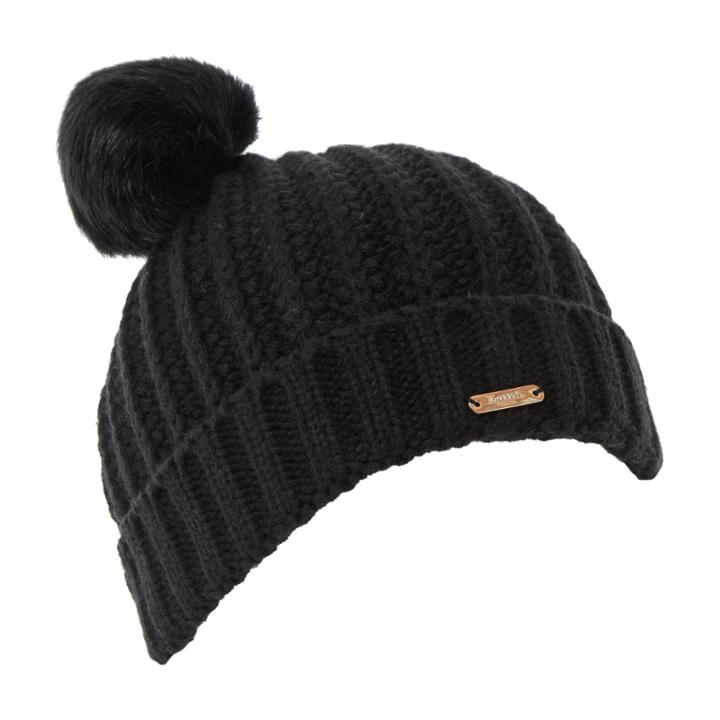 Dune London Fauna Double Pom Pom Knitted Hat