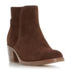Dune London Pearson Stacked Block Heel Ankle Boot