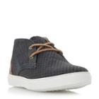 Dune London Sultan Embossed Canvas High Top Trainer
