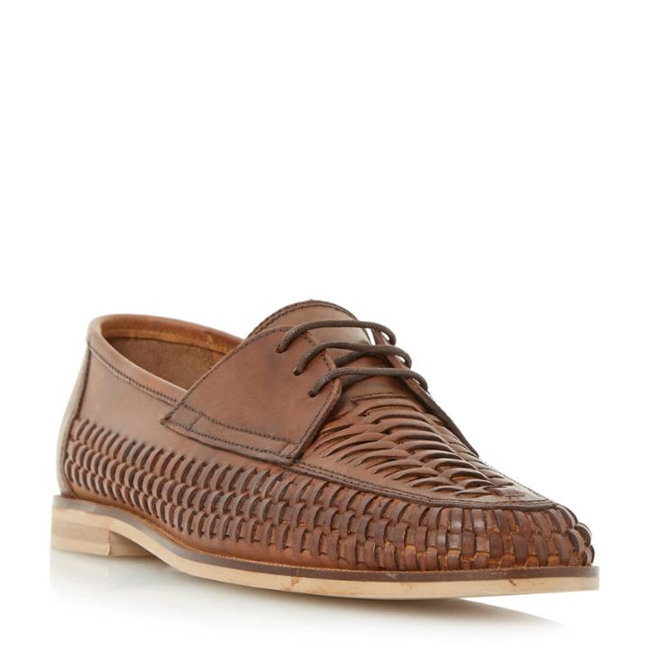Dune London Brighton Pier Woven Lace Up Shoe