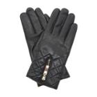 Dune London Indy Zip Detail Quilted Leather Glove