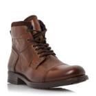 Dune London Calabash Padded Cuff Leather Lace Up Boot