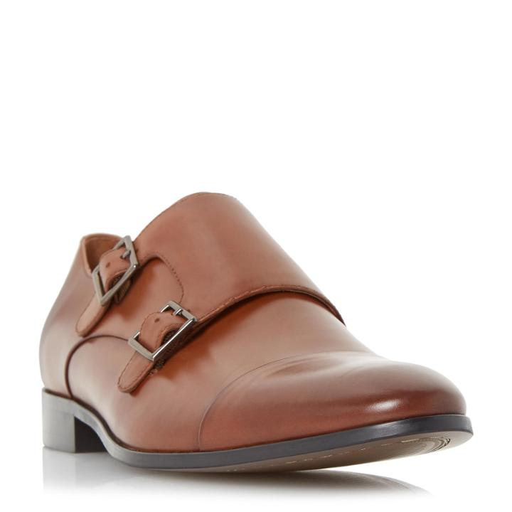 Dune London Reynolds Toecap Detail Double Strap Monk Shoe