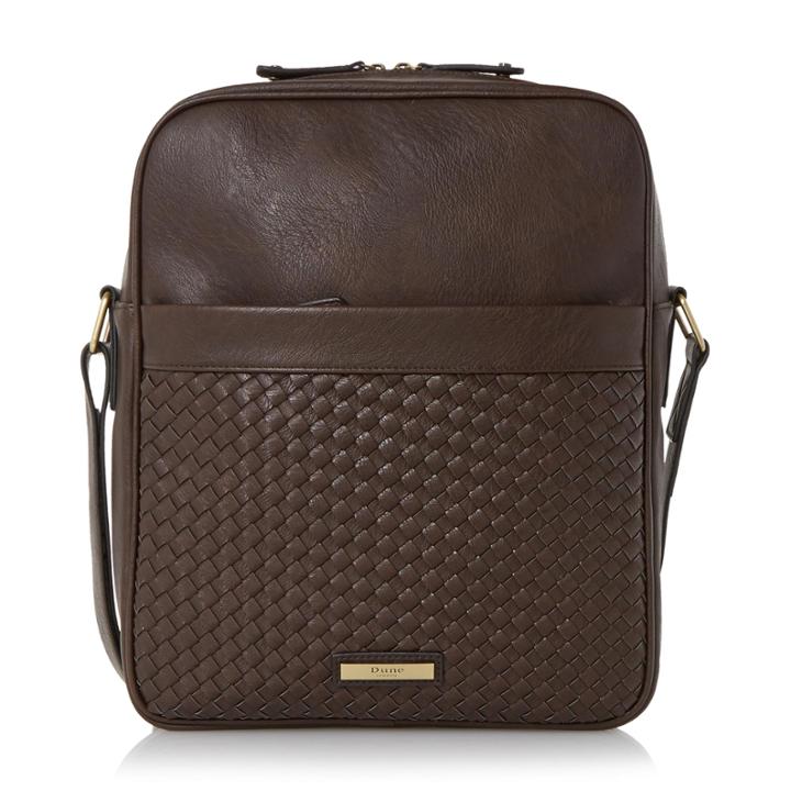 Dune London Pitstop Woven Detail Flight Bag