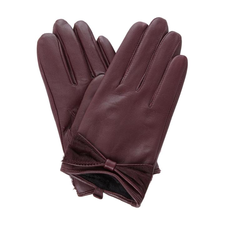 Dune London Isabelle Bow Trim Leather Glove