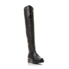 Dune London Trent Flatform Over The Knee Leather Boot