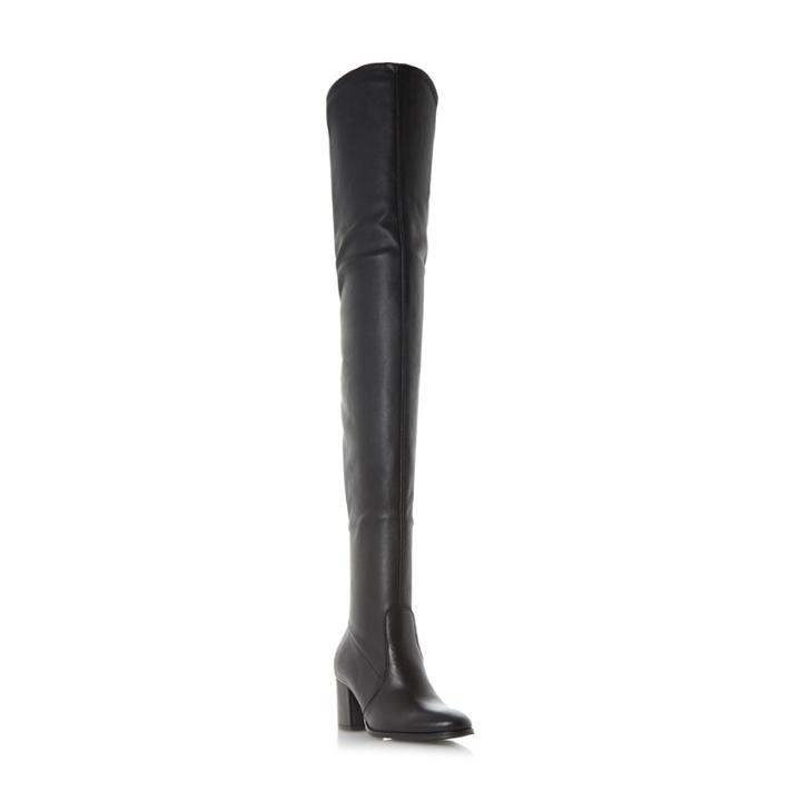 Dune London Sapphire Block Heel Over The Knee Thigh High Boot