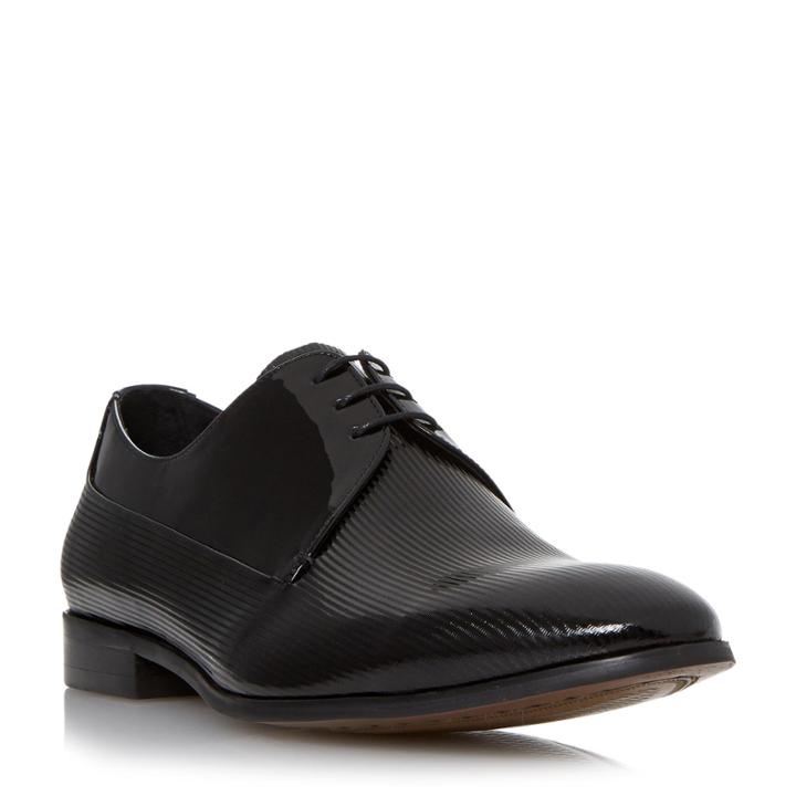 Dune London Raphaell Contrast Vamp Patent Derby Shoe