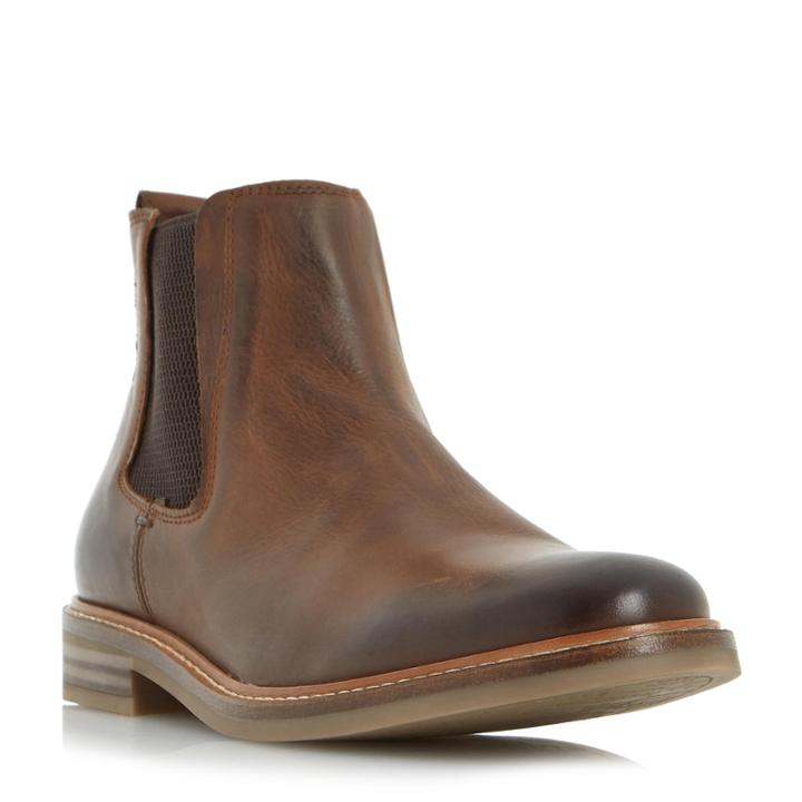 Dune London Chad Round Toe Leather Chelsea Boot
