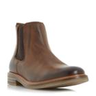 Dune London Chad Round Toe Leather Chelsea Boot
